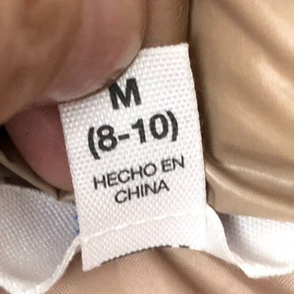 Time & Tru Women's Puffer Jacket Medium (8-10) Quilted Beige Full Zip Winter - Picture 5 of 9